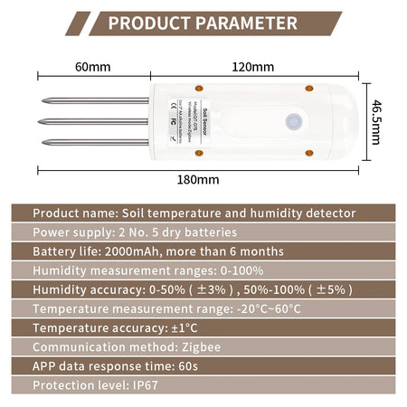 Smart Soil Sensor Zigbee &ndash; Wireless Temperature and Humidity Detection