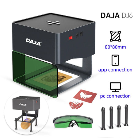 DAJA DJ6 Mini Portable Laser Engraver &ndash; Bluetooth Enabled