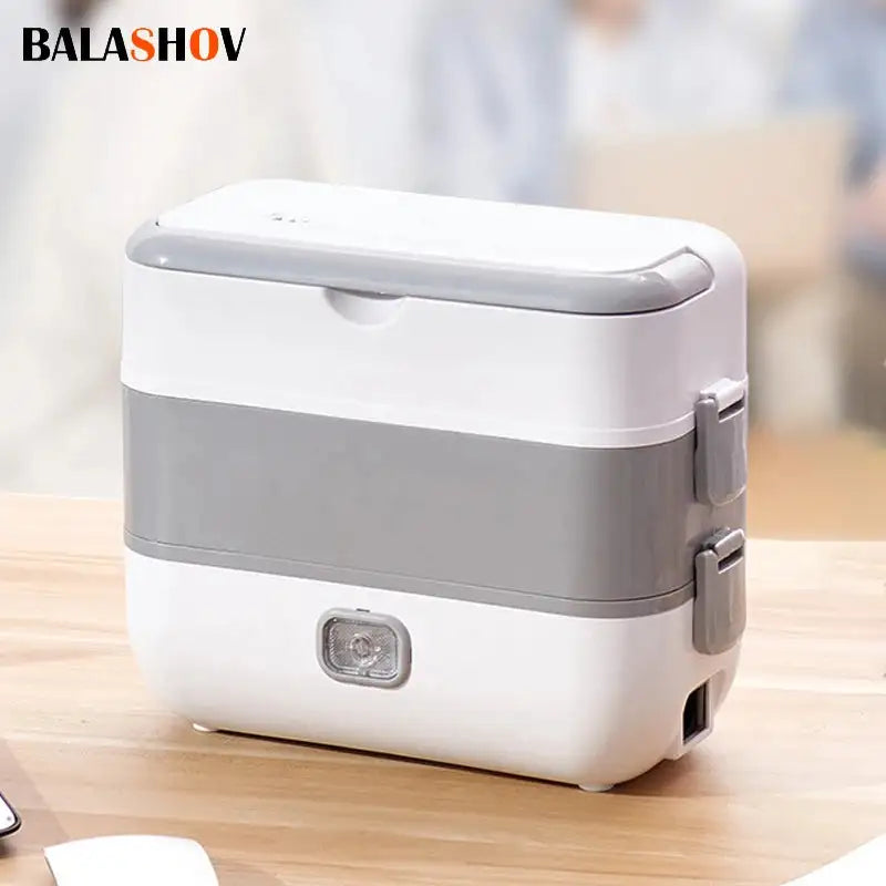 Electric Lunch Box Heater Portable Leakproof 2 Layer