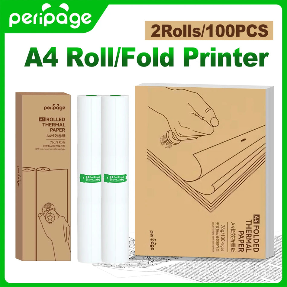Termiskā printera papīrs A4 8.5x11, 100 lapas, ilgmūžīgs A40 PocketJet MT800.