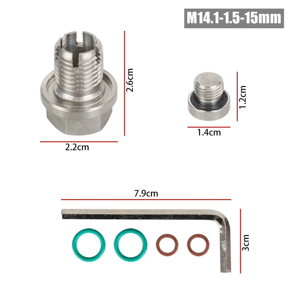 M12.1x1.25/1.5/1.75 M14.1 M16.1 M18.1x 15mm Oil Drain Plug Oversize Piggyback Self Tapping Oil Pan Thread Repair Kit by InterCyprus Trading Ltd
