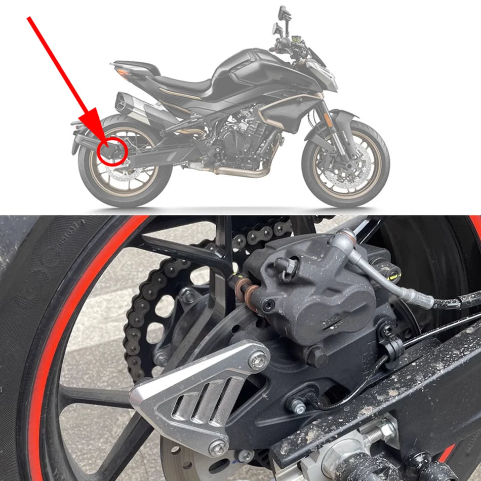 CFMOTO NK800 bakskärm eliminator stänkskydd kit med aluminiumfästen, sidopadding, plattöverdrag