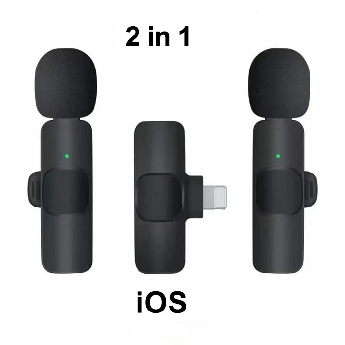 YLW Wireless Lavalier Microphone for iPhone and Android iOS-2