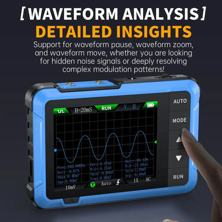 FNIRSI Handheld 2 In 1 Digital Oscilloscope 10 MHz 48MSps