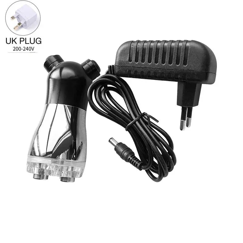 MONAI Face Massager &ndash; LED Photon Therapy For Firming Black-UK-Plug