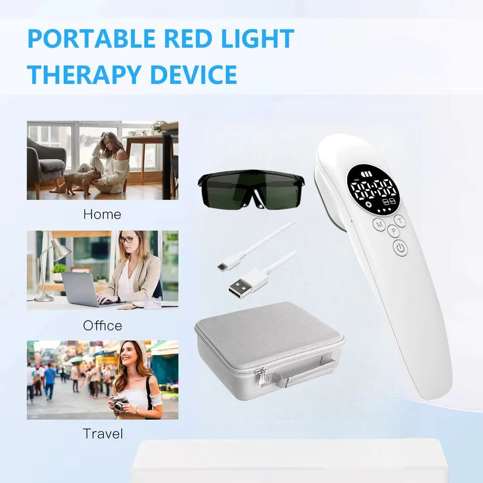 HLKGO Kall Laserterapi Handhållen Knäsmärta 650nm 808nm 