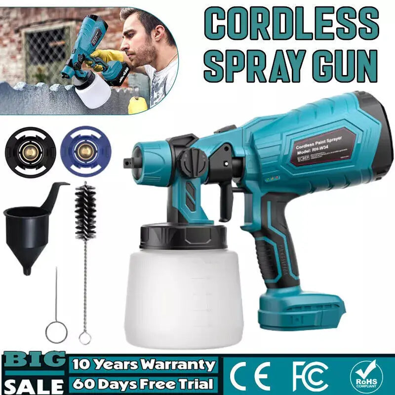 Cordless Electric Spray Gun for Makita 18V