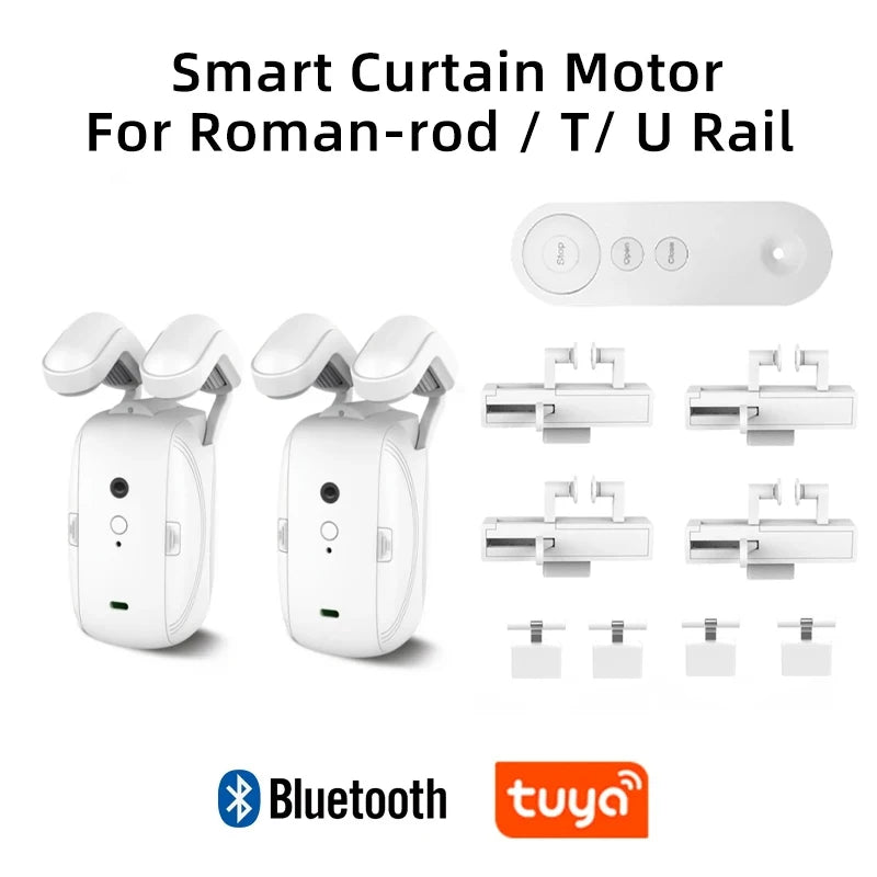 Smart Electric Curtain Motor with Voice Control 2 Motors-BLE V2
