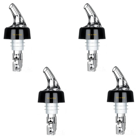 Automatic Measure Liquor Pourers &ndash; Durable Virgin Plastic 4PCS 30ml