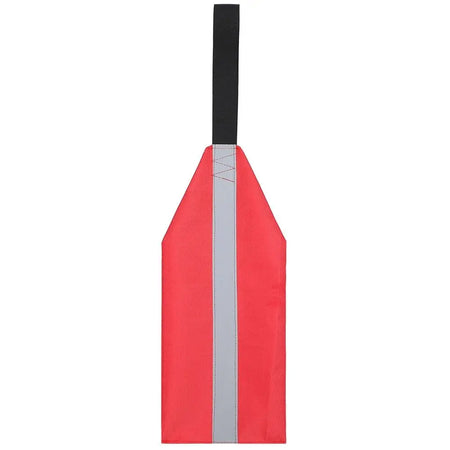 Travel Flag Red Warning Flag with Webbing for Kayak Towing Canoe Travel Trailer Truck Safety Accessories Kit Vertical