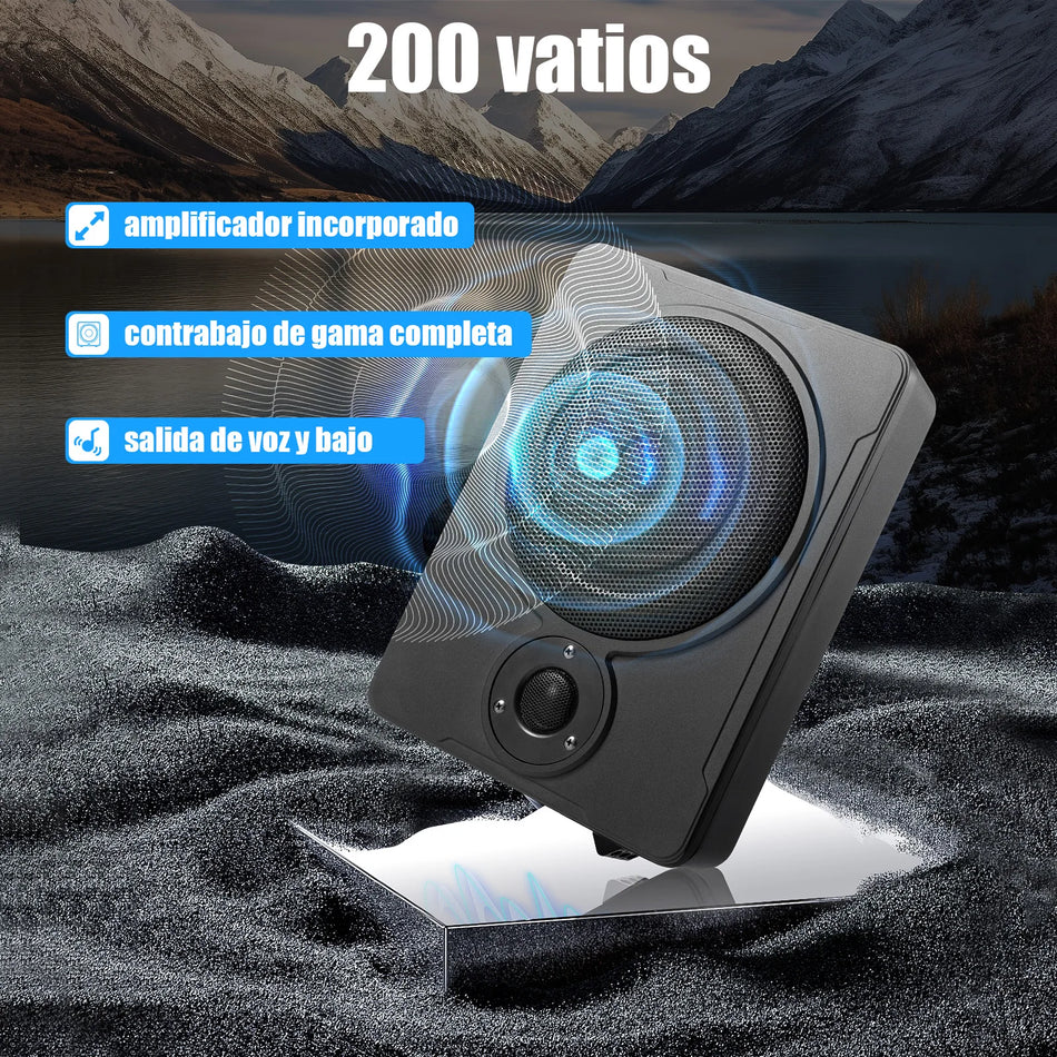 Onderzit Powered 8 Inch Subwoofer 600W Voor Auto Audio