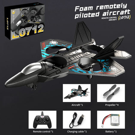 LCF L0712 2.4G Remote Control EPP Foam Helicopter Glider for Kids L0712 Blue-1PC