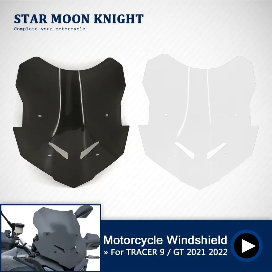 Yamaha Tracer 9 GT vindskærmsafleder lavet af PC-plast, beskyttende vindskærm til 2021 2022