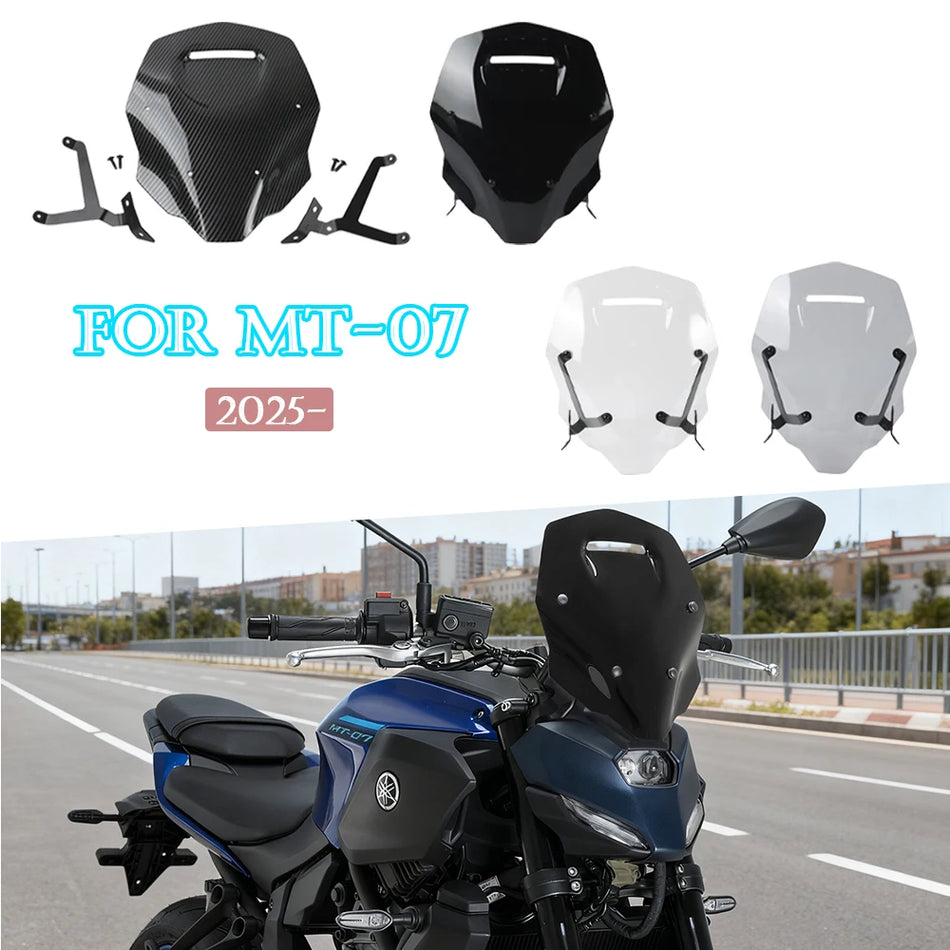 Augstas kvalitātes ABS aizsargstikls vēja deflektors Yamaha MT-07 Gen4