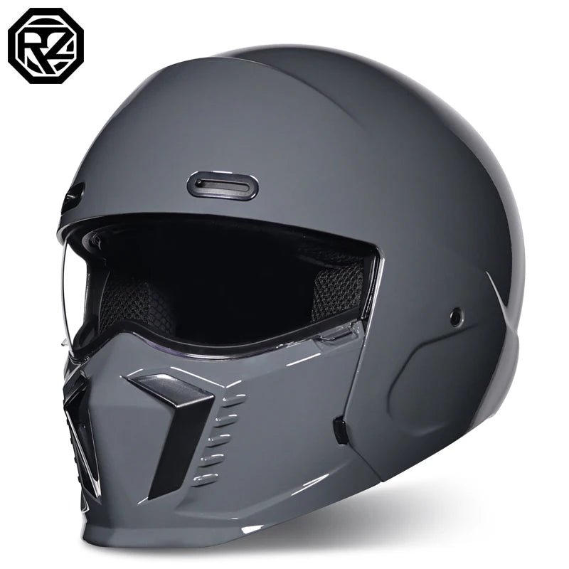 ORZ Motorcycle Retro Helmet &ndash; Bluetooth Slot Ready