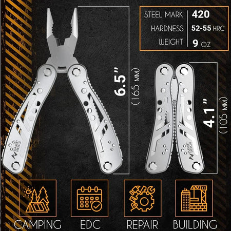 24-in-1 Multitool Pliers for Camping, Survival, and DIY Activities