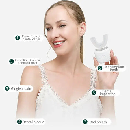 360 Degree Intelligent Sonic Electric Toothbrush Waterproof