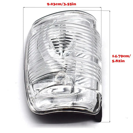 Left Right Car Wing Mirror Indicator Lamp Turn Signal Light Lens Cover Rear View for Ford Transit MK8 2004 Onwards BK3113B381AB by InterCyprus Trading Ltd