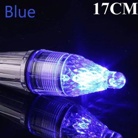 Deep Drop Underwater LED Lure Light &ndash; Night Fishing Glow Blue 17CM / 5PCS