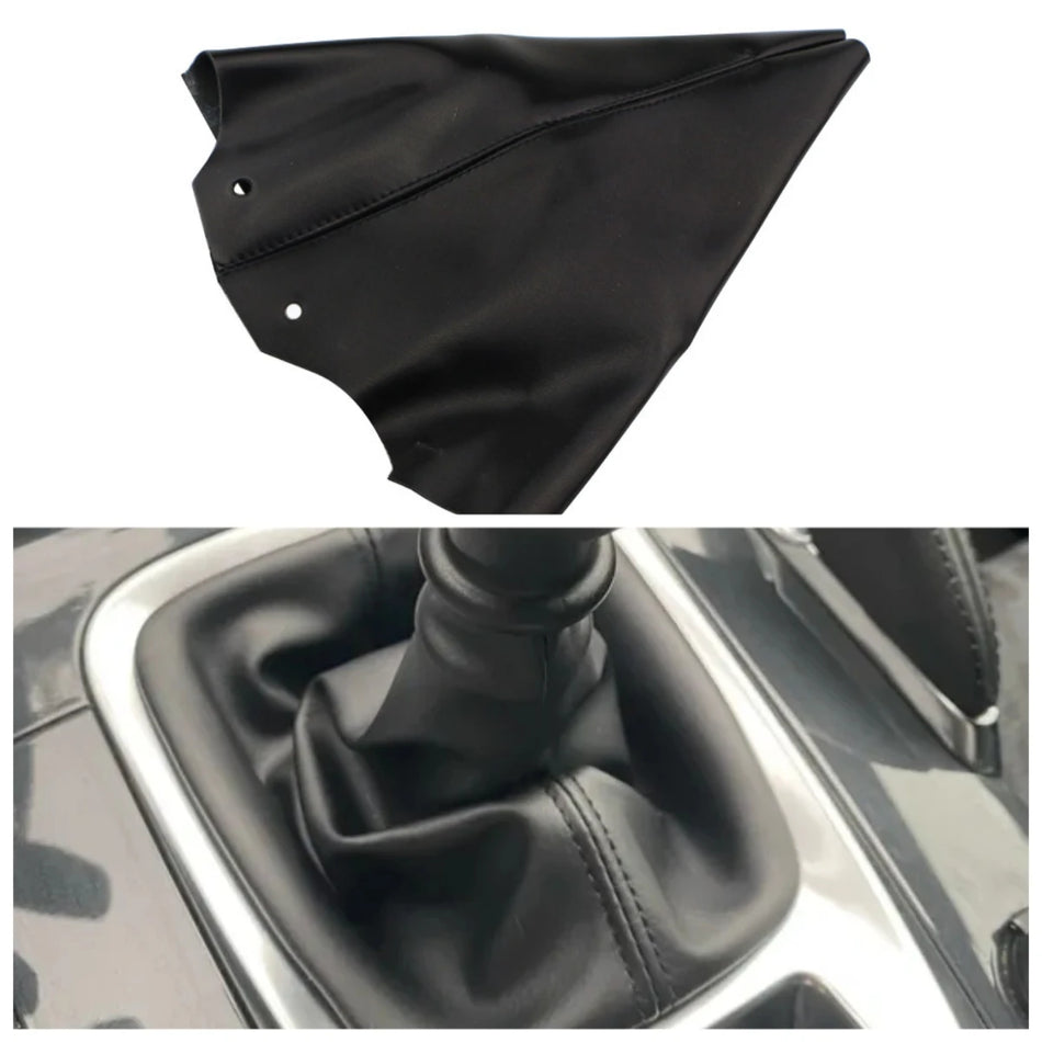 Pavarų rankenėlės apdangalas Peugeot 206 PU odos universalus tinka lengvai montuoti