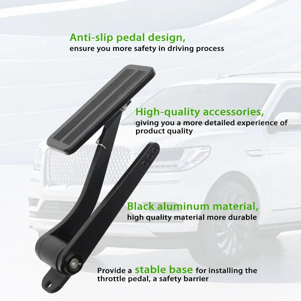 Universal Black Gas Pedal Accelerator Throttle Firewall Mounting Bracket For Street Rat Rod For GM For Chevy For Ford DH-1126 by InterCyprus Trading Ltd