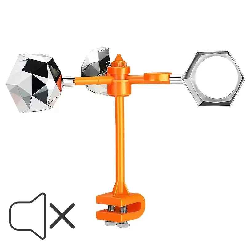 Solar Wind Powered Bird Repeller &ndash; 360 Degree Reflective Scare Device No solar energy