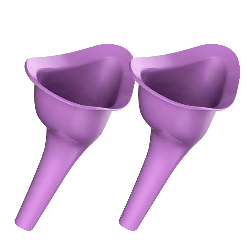 Car Urinal Portable Shrinkable Potty &ndash; Hygienic And Durable purple 2pcs