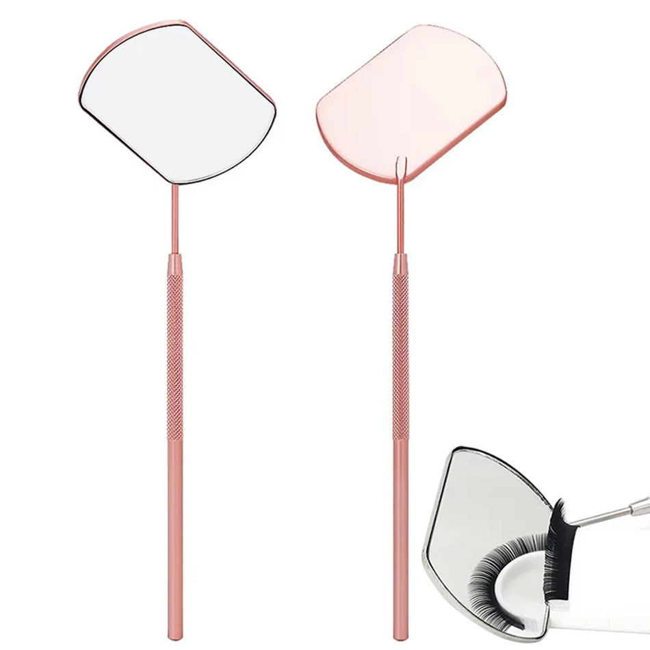 DUTRIEUX Stainless Steel Grafting Eyelash Extensions Checking Mirrors - 2 PCS Set