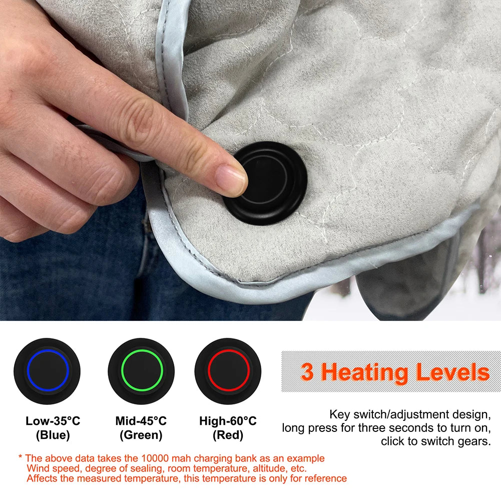 USB Heated Shawl &ndash; Three Heating Levels For Cozy Comfort