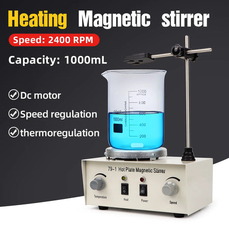 79-1 Heating Magnetic Stirrer &ndash; High Speed 2400RPM Plate
