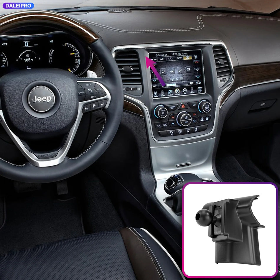 66W Wireless Phone Mount With ABS Base For Jeep Grand Cherokee WK2