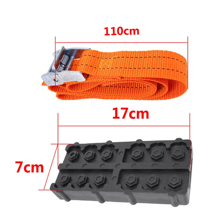 Car Tire Traction Blocks Straps &ndash; Durable PU Anti-Skid