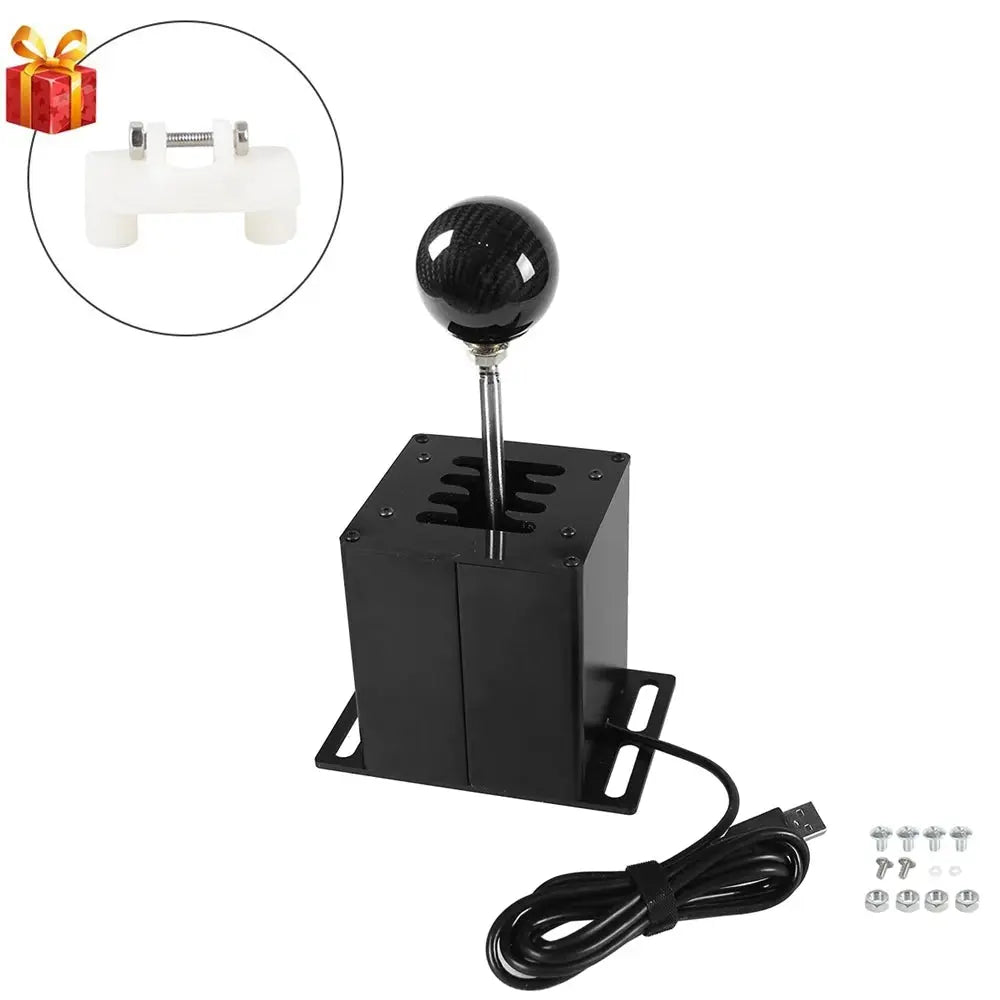 PC USB H Gear Shifter For Logitech G27 G29 G25 G920 For Thrustmaster T300RS/GT Shift Knob For ETS2 Simracing Racing Game by InterCyprus Trading Ltd