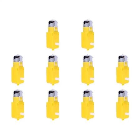 Dual Shaft Geared DC Motor 3-12V TT Gearmotor For RC Car 10PCS