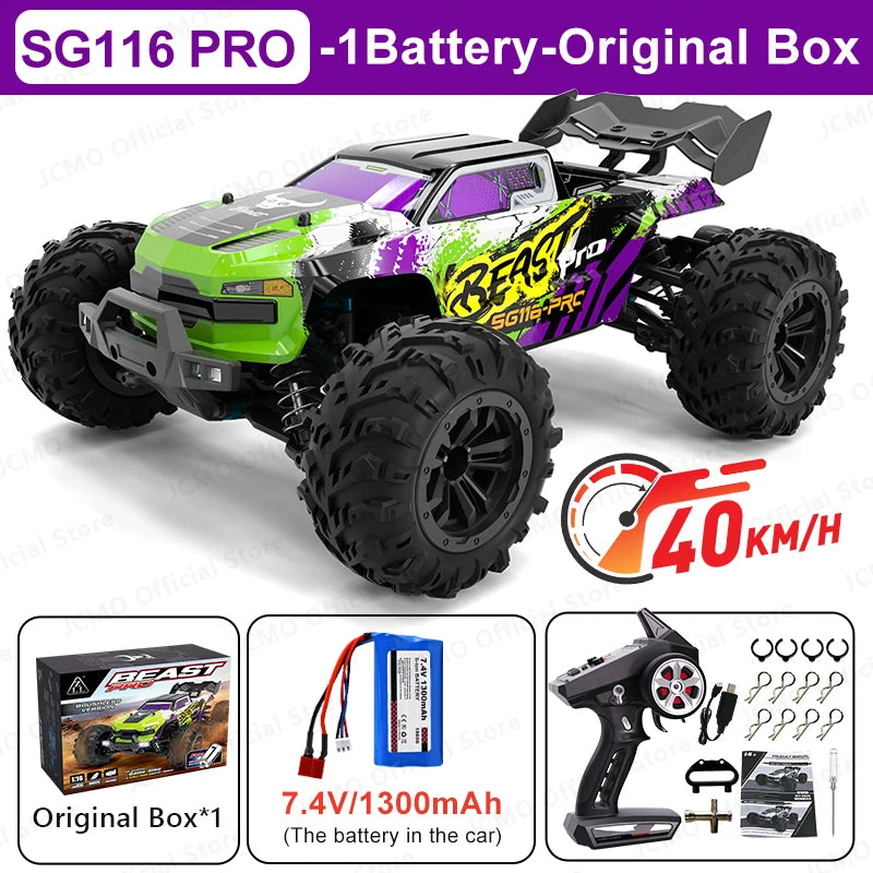 JCMO SG116MAX 80KM/H Brushless 4WD Off-Road RC Car SG116PRO-Gift Box