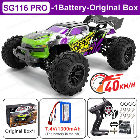 JCMO SG116MAX 80KM/H Brushless 4WD Off-Road RC Car SG116PRO-Gift Box