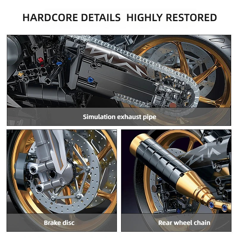 TOYLINX Alloy Motorcycle Desktop Decorations &ndash; Buildable