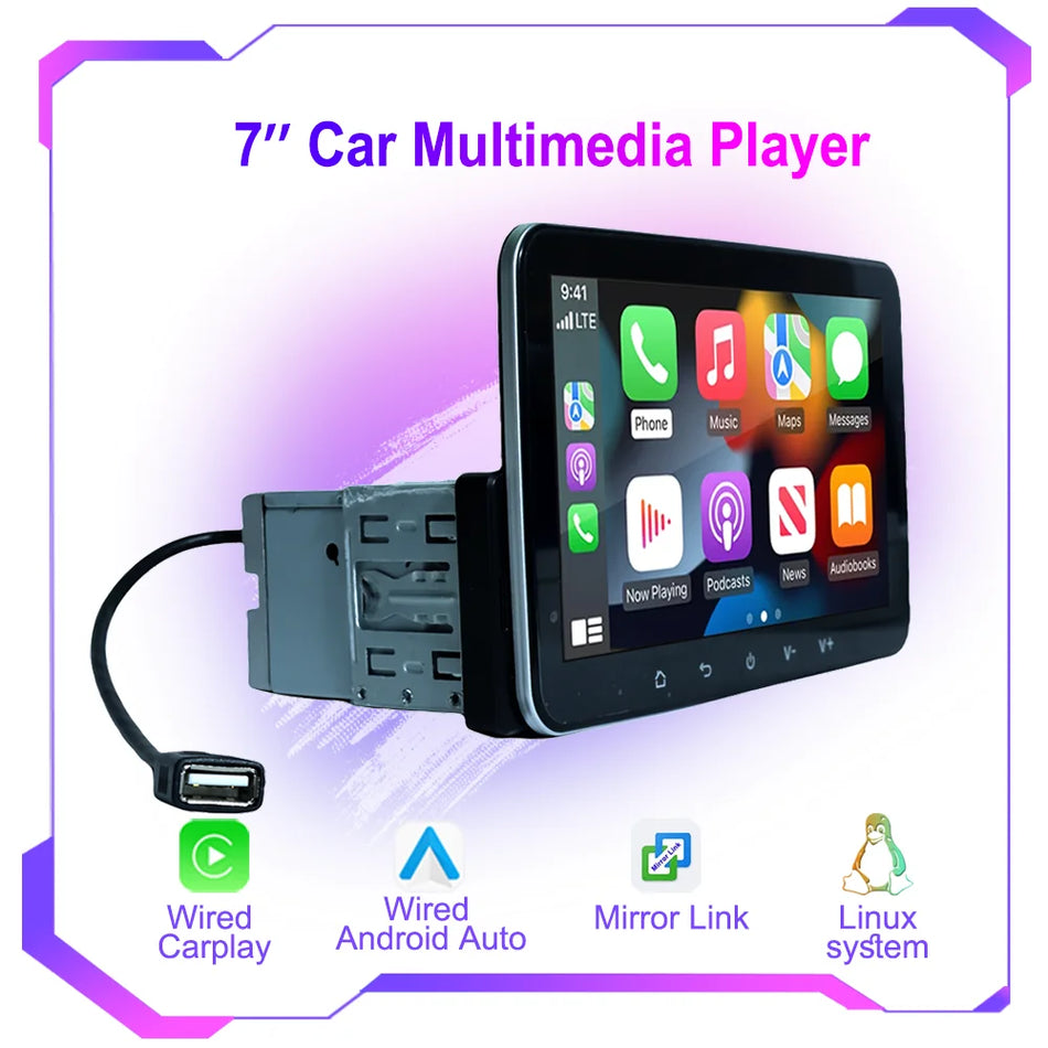 Autoradio con touchscreen da 7 pollici con Apple CarPlay e Android Auto per Mercedes-Benz