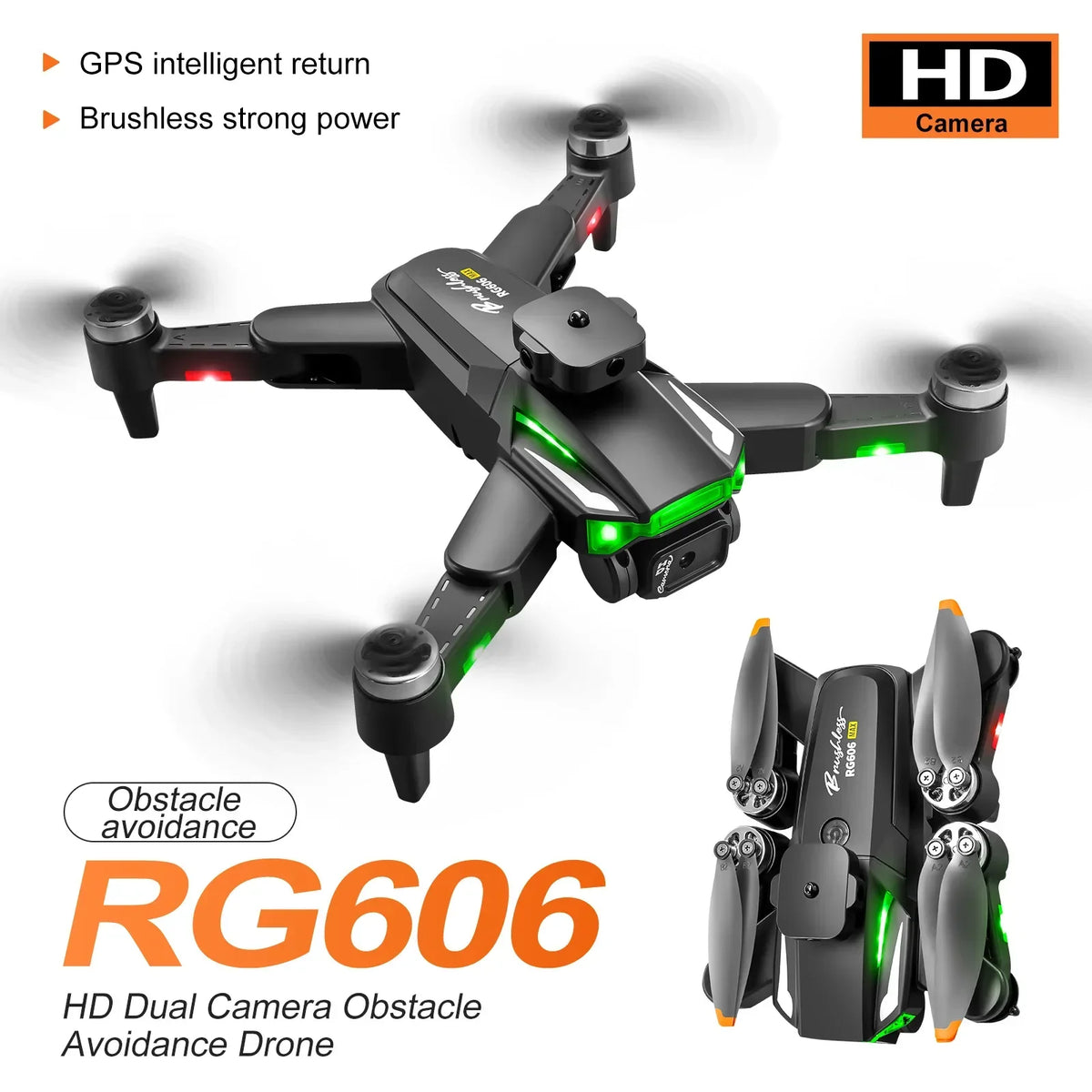 Rg606Max Drone &ndash; 4K Dual Camera WiFi FPV Obstacle Avoidance