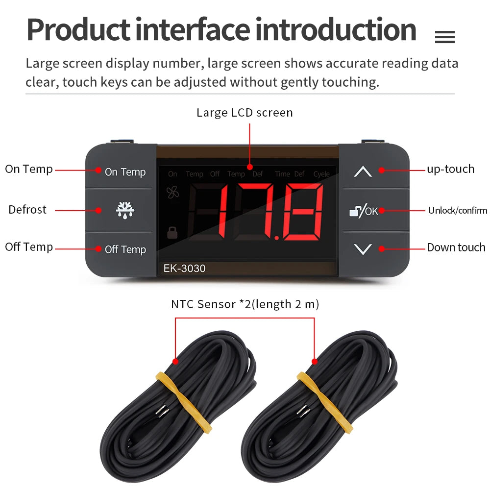 Digital Temperature Controller 220V &ndash; Defrost Thermostat