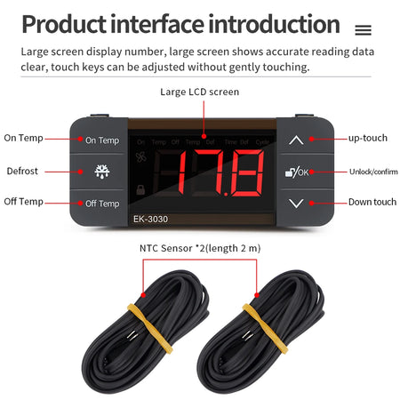 Digital Temperature Controller 220V &ndash; Defrost Thermostat