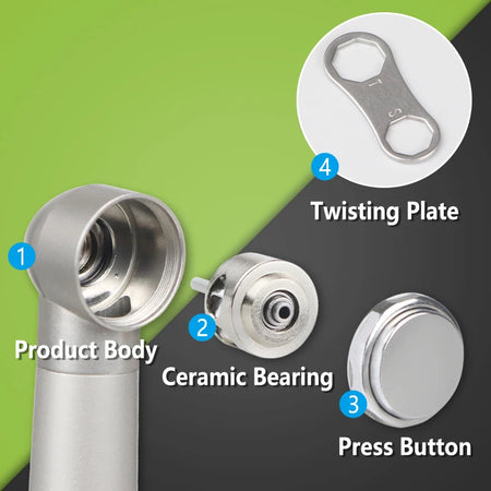 WJ-162/1 Dental LED Handpiece &ndash; Push Button Chuck Design