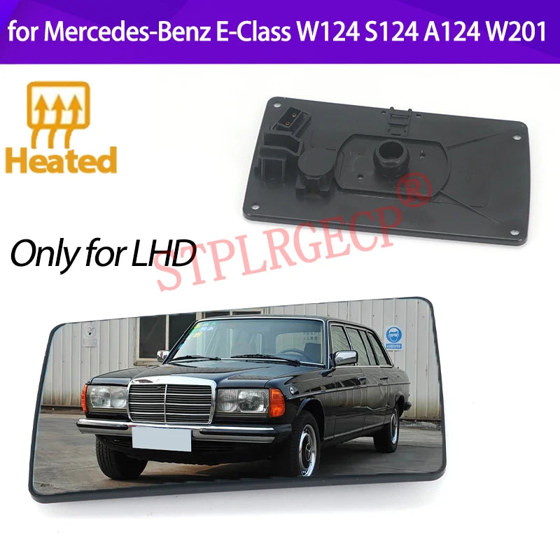 Lämmitettävä sivupeilin lasi Mercedes-Benz E-luokka W124 S124 LHD