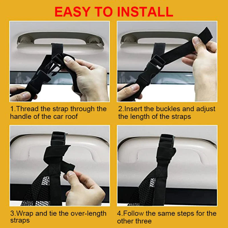 Car Roof Storage Organizer &ndash; Durable Polyester Mesh