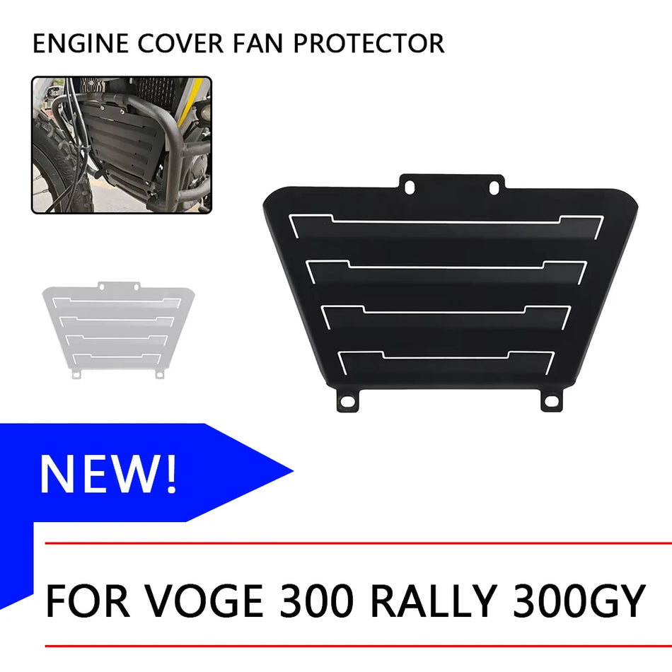VOGE 300 R Copertura Motore Ventola Protettore e Parafreddo per Modelli Rally, Nero Argento