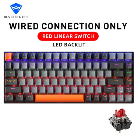 Machenike K500A-B84 Mechanical Keyboard &ndash; Hot Swappable 75% Wired Red Switch
