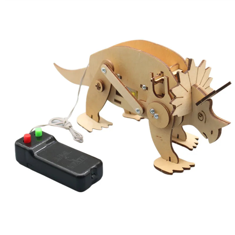 DIY Science Toys Children Educational STEM Kits Dinosaur Model Technologia Experimental Tool Wood Puzzle Games School Supply by InterCyprus Trading Ltd
