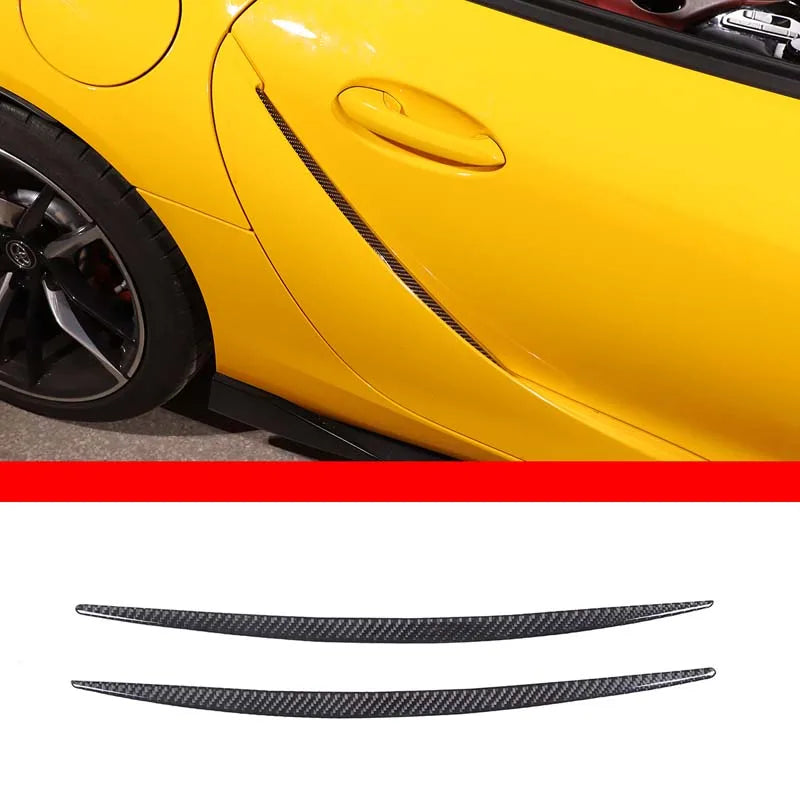 Наклейка на дверной паз из углеродного волокна для Toyota GR Supra A90