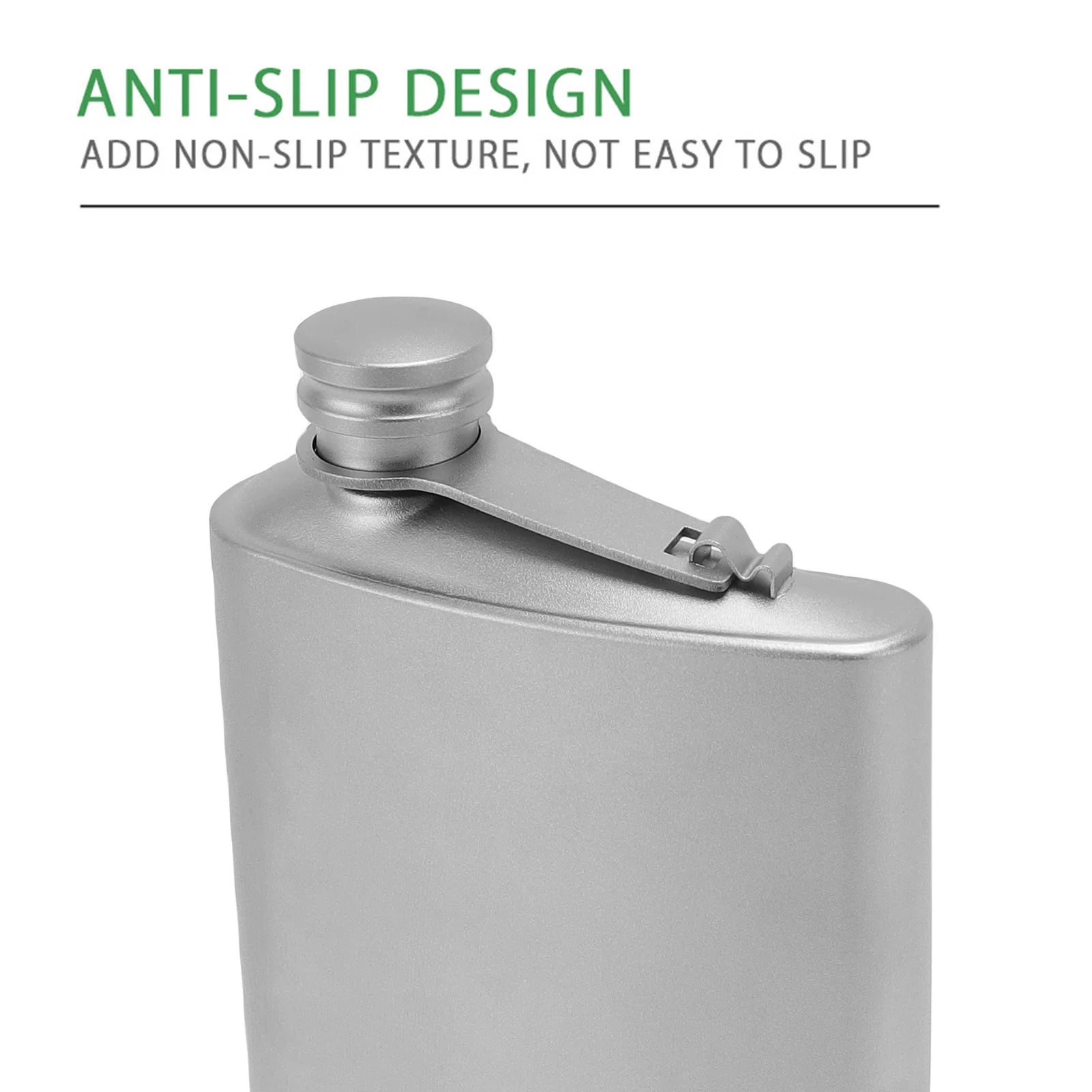 Titanium Whisky Flask 200ml &ndash; Leakproof For Outdoor Use