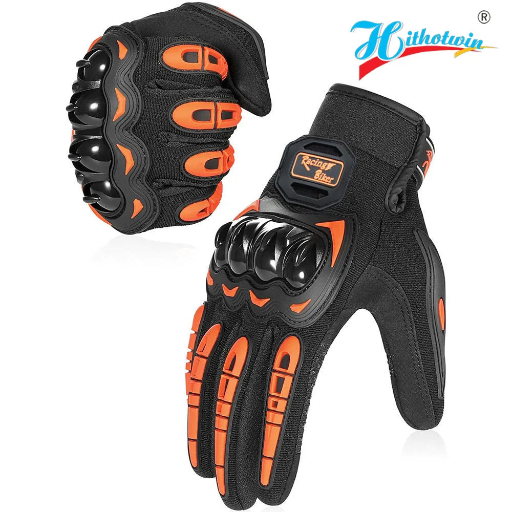 Waterproof Full Finger Motorcycle Gloves with Touchscreen and Joint Protection